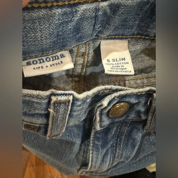 Sonoma Blue Denim Jeans Boys Size 5 Slim - Picture 3 of 3
